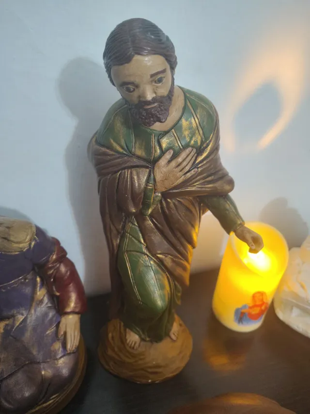 Set di figure per presepe Belén con San José, María y Niño