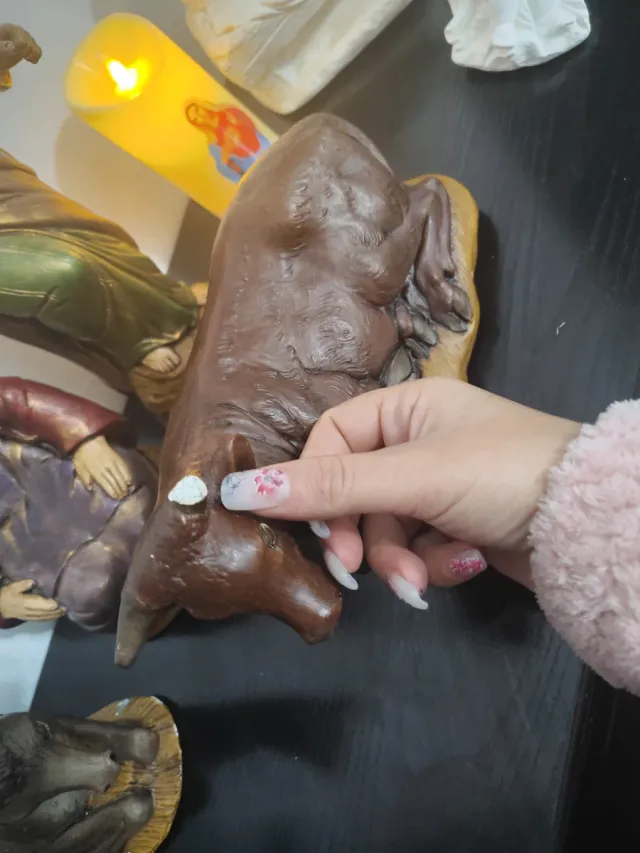 Set di figure per presepe Belén con San José, María y Niño