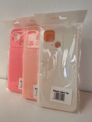 Cover Xiaomi Redmi 10C in silicone colorate