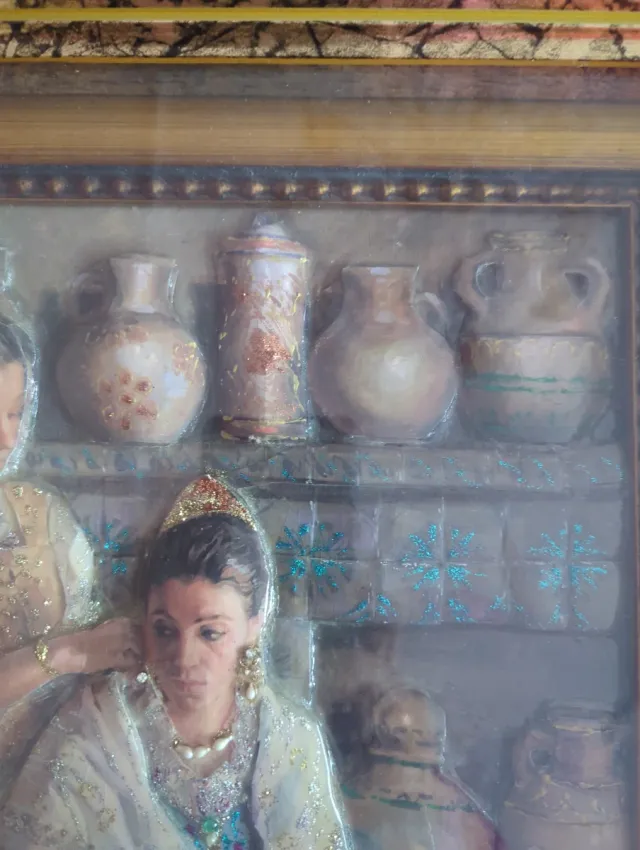 Cuadro Falleras Valencianas relieve