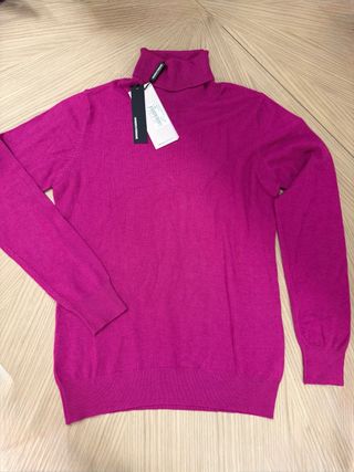 Jersey Sandro Ferrone cuello alto rosa