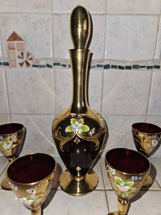 Servizio da quattro di liquore di Murano