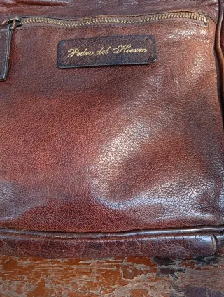 Bolso Piel Hombre Pedro del Hierro Marrón