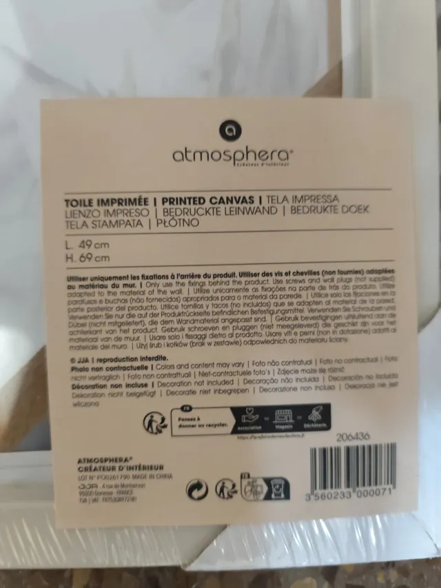 Cuadros decorativos estampado floral