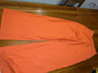 Pantalón ancho naranja talla S
