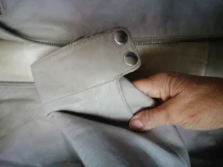 Cazadora Piel Arena Talla M