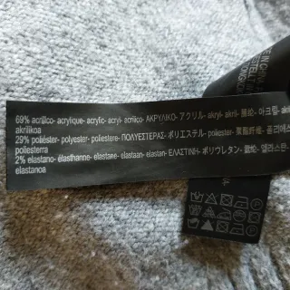 Jersey Zara cuello alto gris (Talla S)