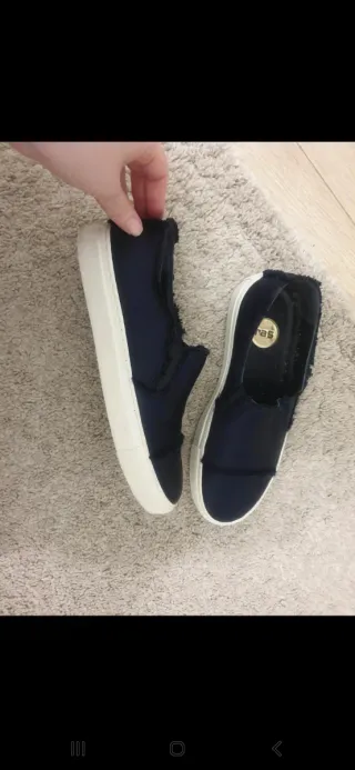 Zapatos RAS suela goma azul y blanco