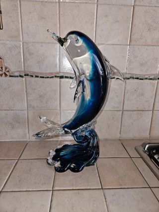 Delfino Murano Vetro Blu