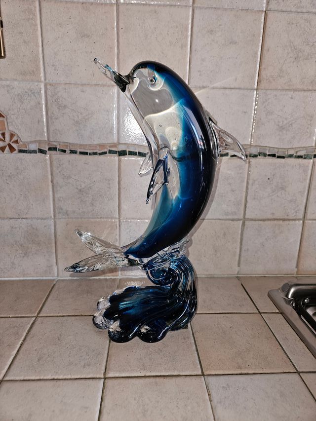 Delfino Murano Vetro Blu