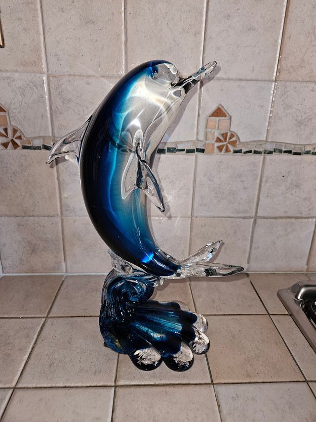 Delfino Murano Vetro Blu