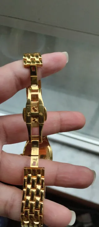 Reloj  Suizo Lanscotte Mujer Dorado y Plateado