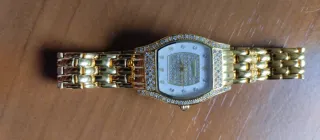 Reloj  Suizo Lanscotte Mujer Dorado y Plateado