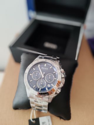 Reloj Hugo Boss Cronógrafo Azul y Plateado