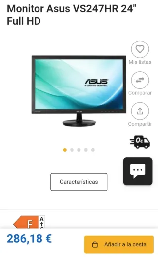 Monitor ASUS VS247HR 24 LED Full HD