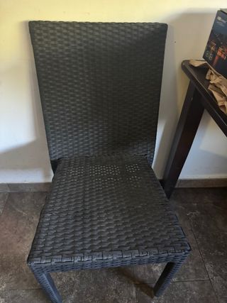 Sedilini da giardino in vimini e plastica, 60 pz