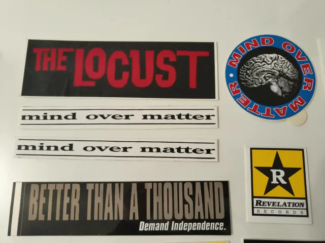 Lotto 22 adesivi hardcore punk vintage originali