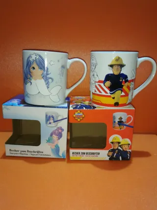 Tazze per bambini con sirene e pompieri