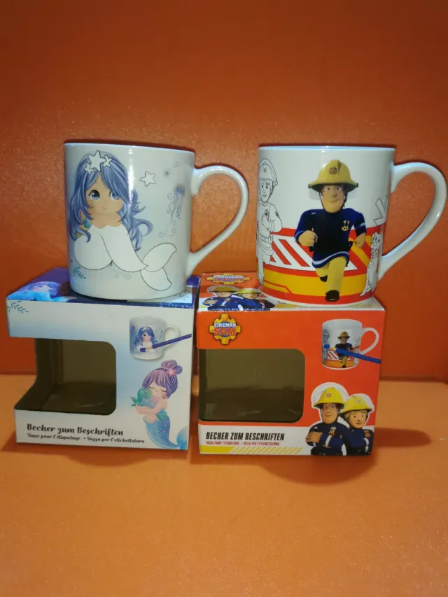 Tazze per bambini con sirene e pompieri
