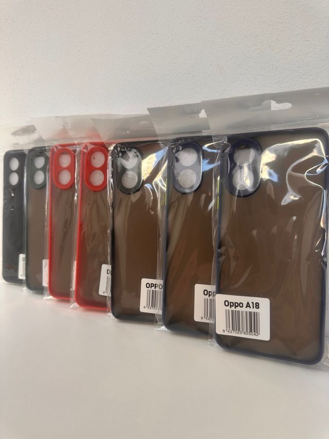 Fundas OPPO A18 semitransparentes colores