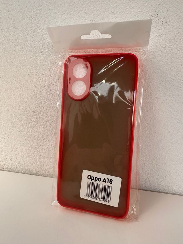 Fundas OPPO A18 semitransparentes colores