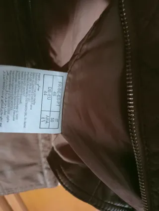 Chaqueta Piel Mujer Talla XXL Marrón