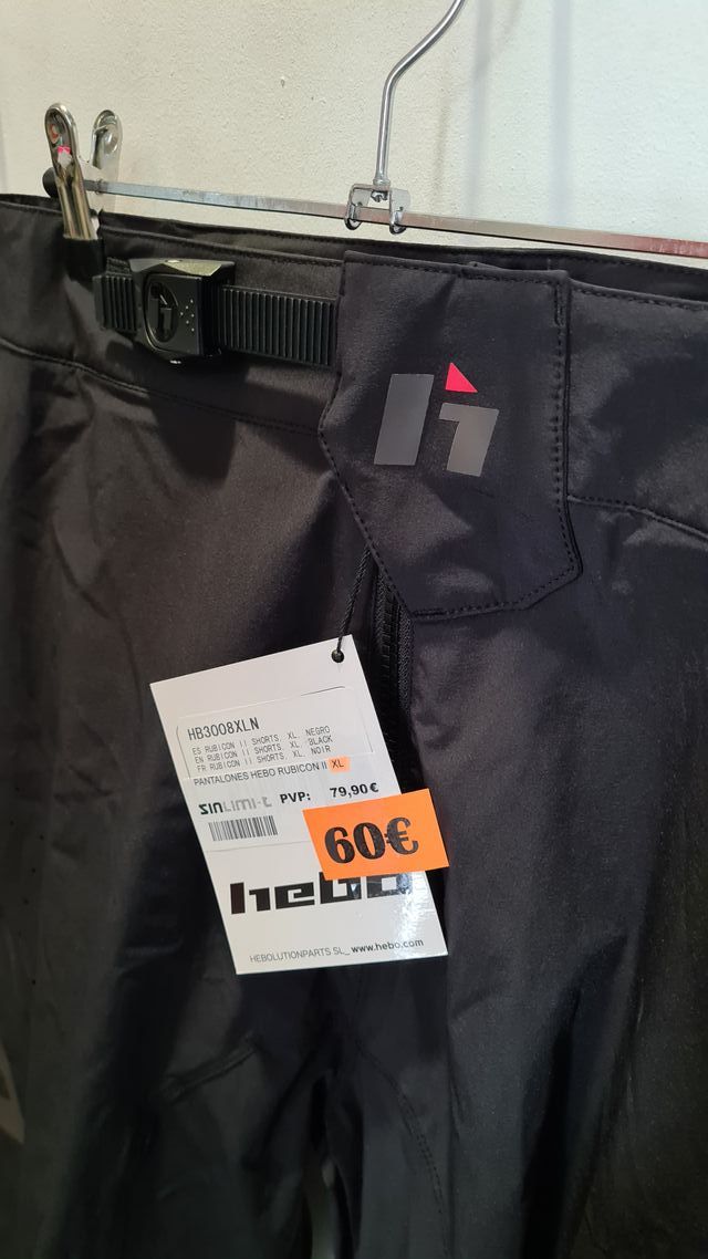 Pantalón corto ciclismo Hebo negro