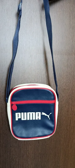 Bandolera Puma Azul y Blanco