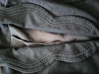 Blazer vintage nero con ricamo