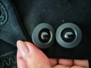 Blazer vintage nero con ricamo