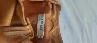 Cazadora Piel Camel Talla S/M