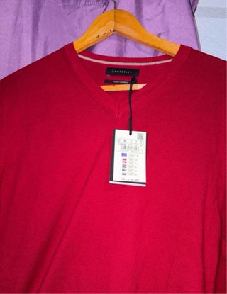 Jersey Cortefiel Rojo