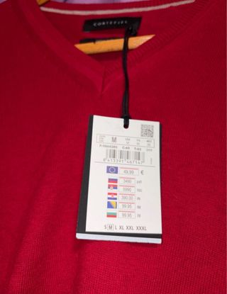 Jersey Cortefiel Rojo