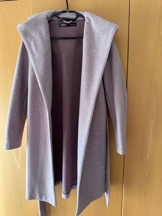 Abrigo Zara Rosa Talla S
