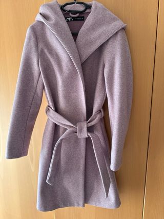 Abrigo Zara Rosa Talla S