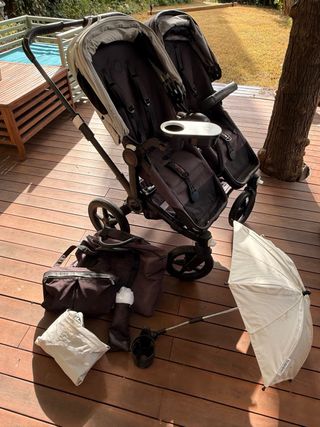 Bugaboo Donkey 3 Silla Gemelar + extras