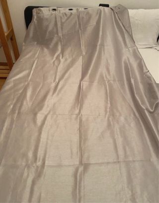 Tenda doppio pannello argento