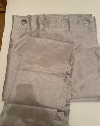 Tenda doppio pannello argento