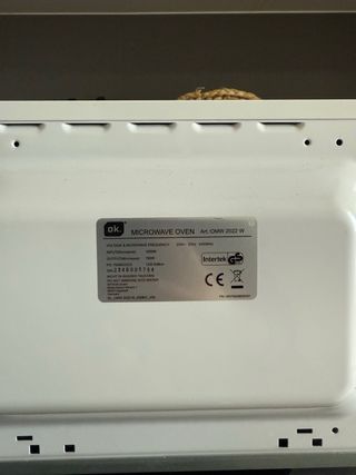 Microondas OK blanco