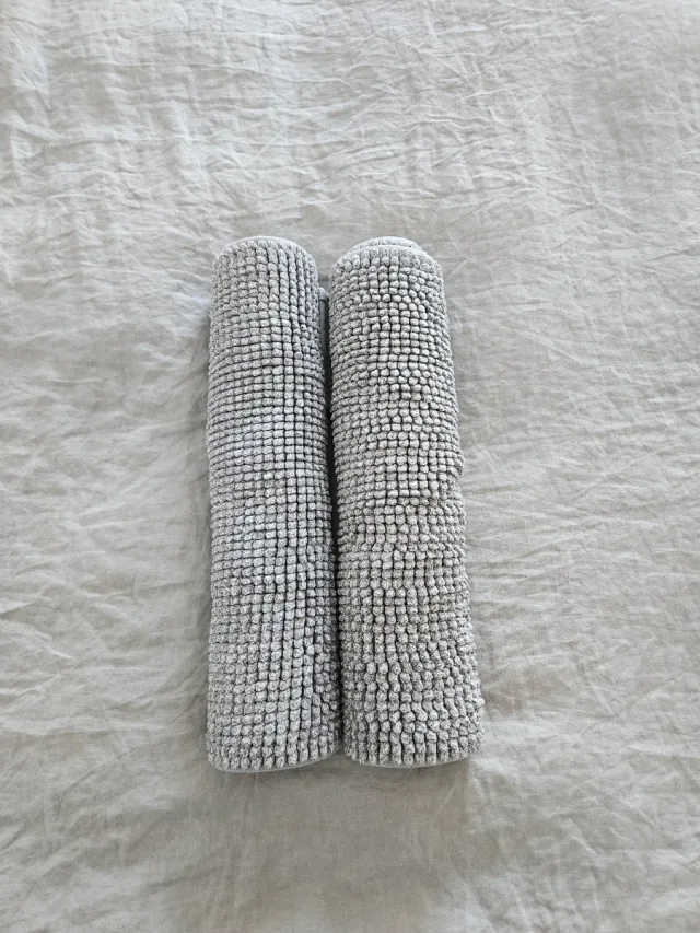 2x1 alfombrillas baño grises