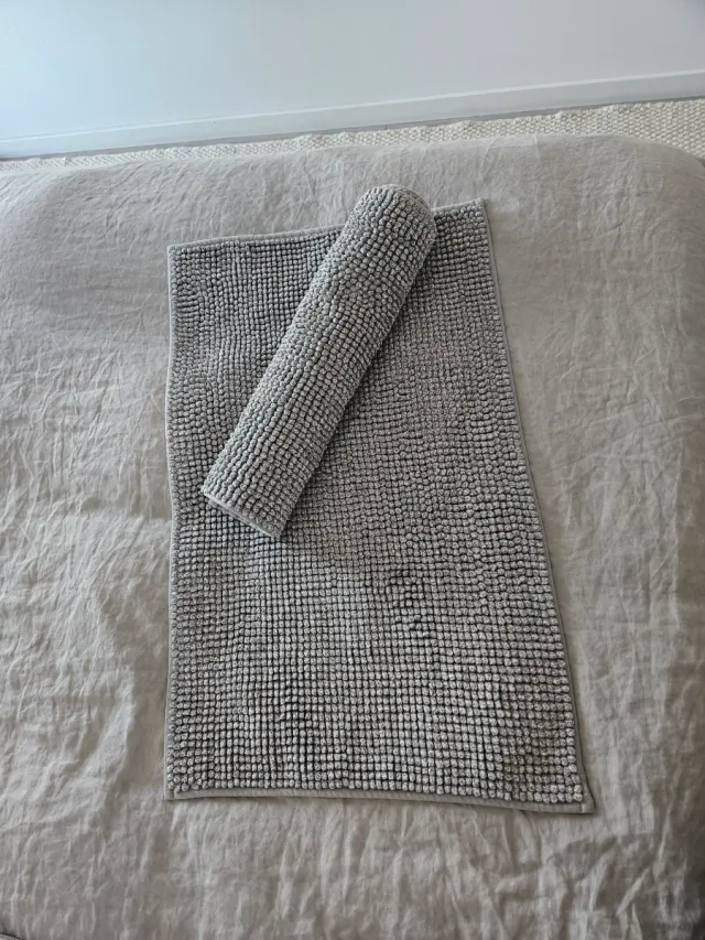 2x1 alfombrillas baño grises