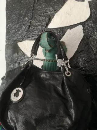 Bolso Piel Genuina Tous Negro