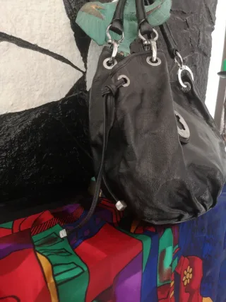 Bolso Piel Genuina Tous Negro