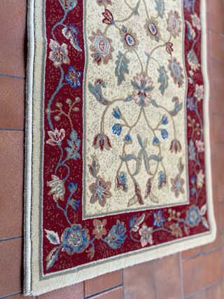 2 Tappeti 100% Lana Crevillente Beige/Rosso