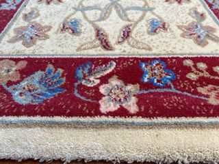 2 Tappeti 100% Lana Crevillente Beige/Rosso