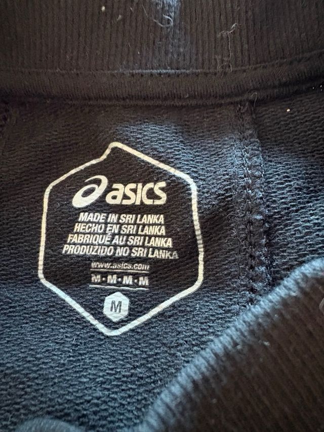Sudadera Asics Negra Logo Grande