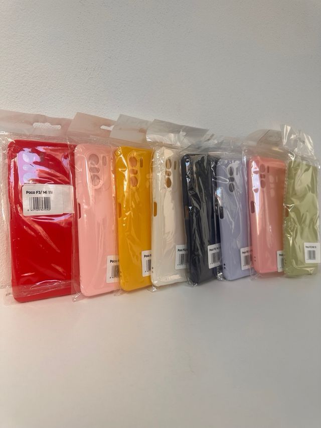 Fundas Silicona Poco F3 / Mi 11i Colores