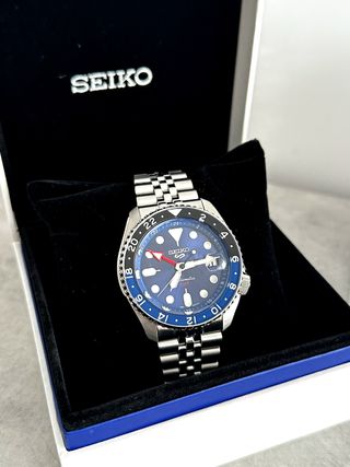 Seiko 5 Sports GMT Azul Negro