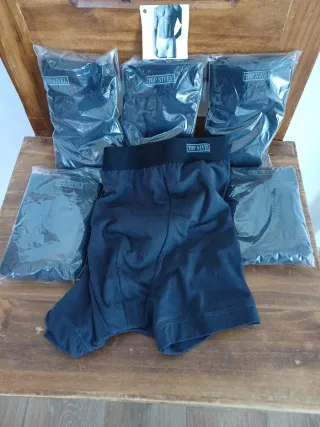 Boxers TOP NIVEL Premium Negro (Pack 6)talla L