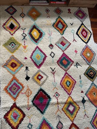 Alfombra Benuta pelo largo 133x190 multicolor